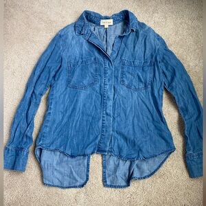 cloth & stone Light Blue Chambray Button-Up Shirt